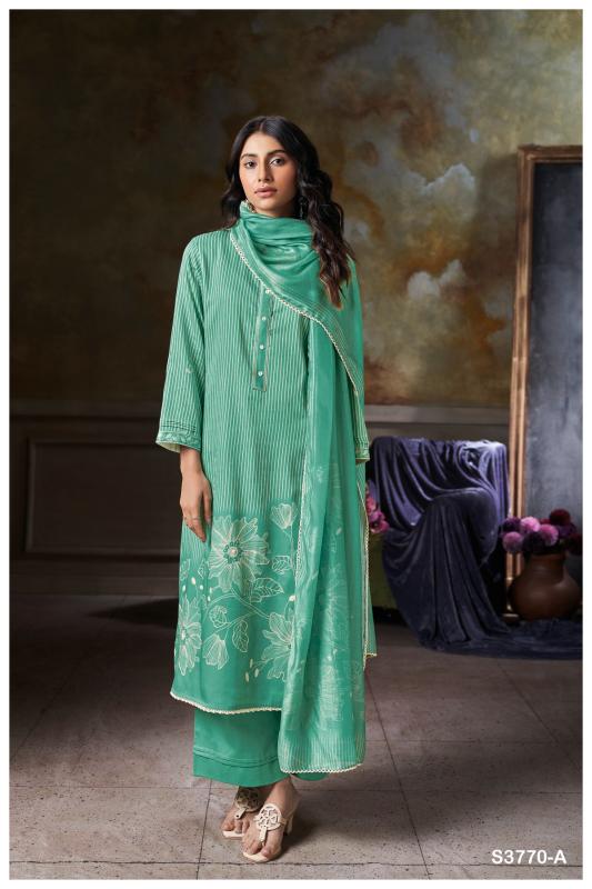 Ganga Junia 3770 catalog salwar kameez surat wholesale