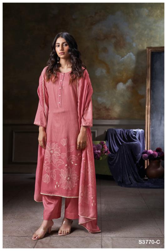 Ganga Junia 3770 catalog salwar kameez surat wholesale