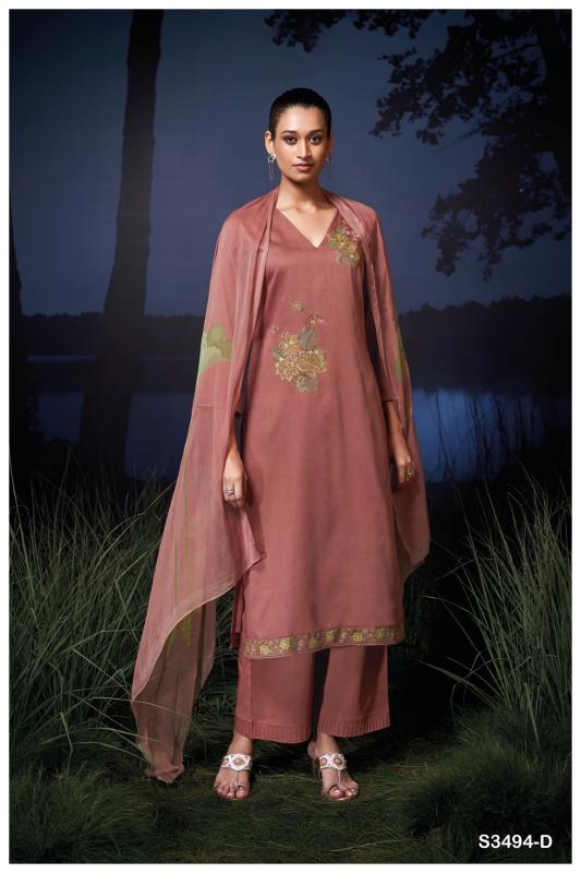 Ganga Kailani 3494 catalog salwar kameez pakistani wholesale