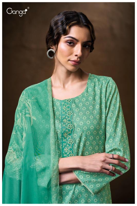 Ganga Kenzira 3772 catalog unstitched salwar kameez wholesale pakistan