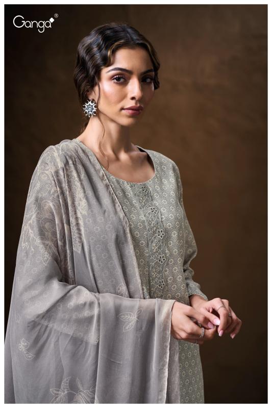 Ganga Kenzira 3772 catalog unstitched salwar kameez wholesale pakistan