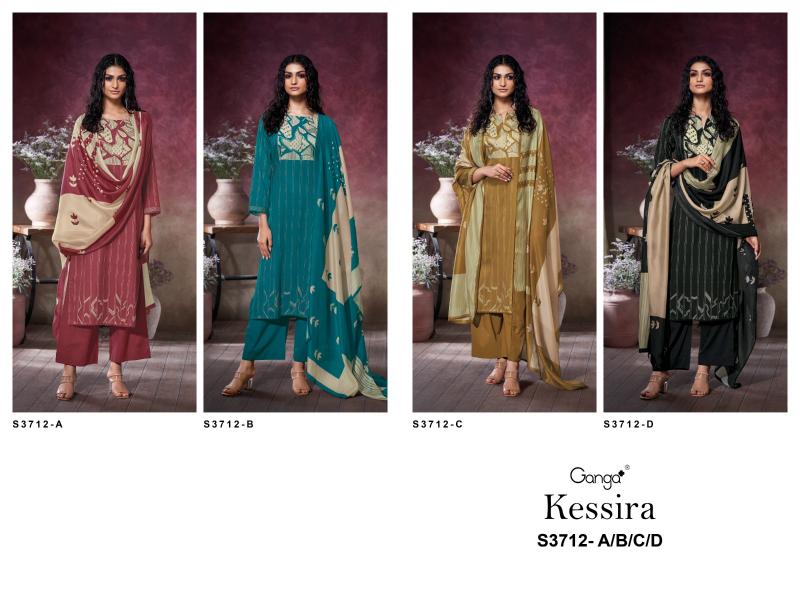 Ganga Kessira 3712 catalog salwar kameez wholesaler forms