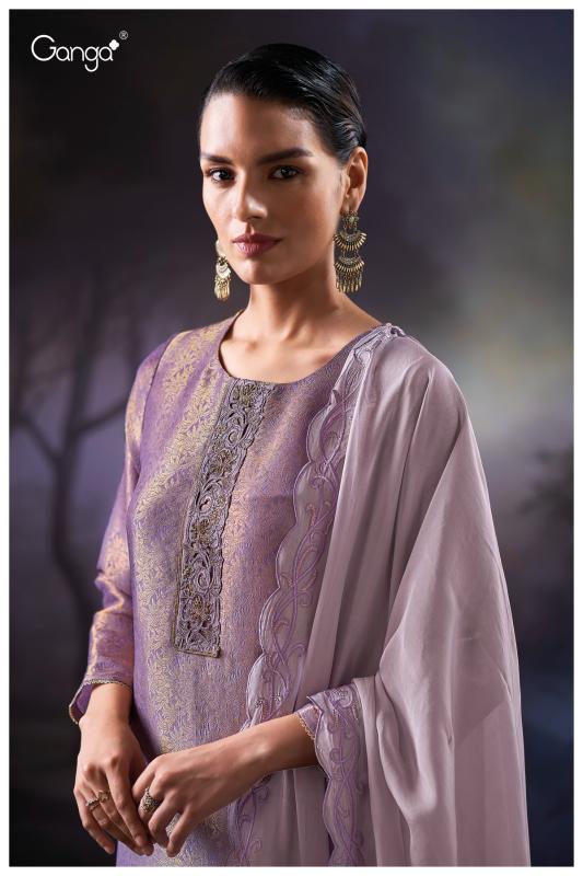 Ganga Lama 3401 catalog unstitched heavy salwar kameez in jaipur wholesale