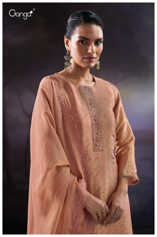 Ganga Lama 3401 catalog unstitched heavy salwar kameez in jaipur wholesale