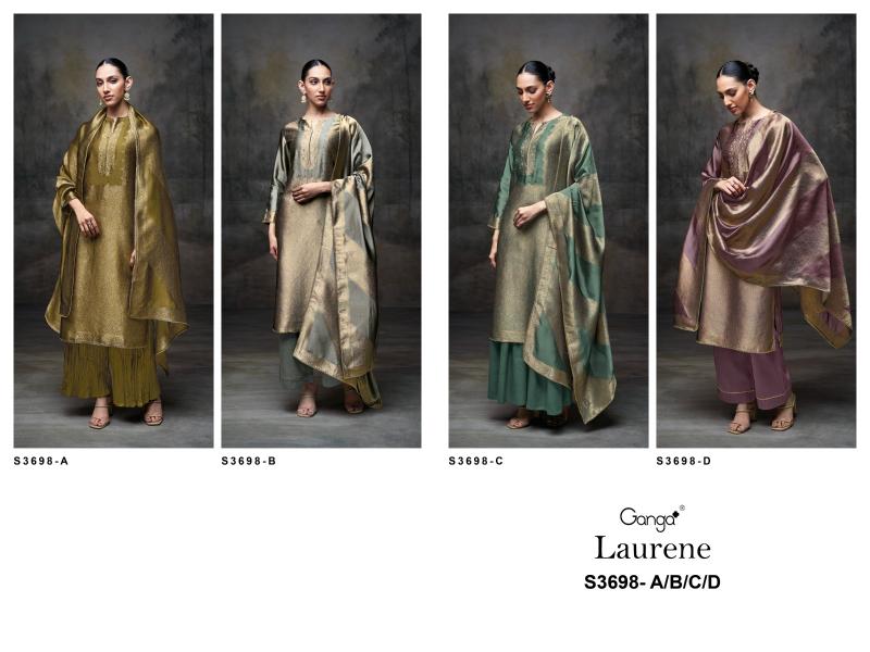 Ganga Laurene 3698 catalog indian salwar kameez wholesale