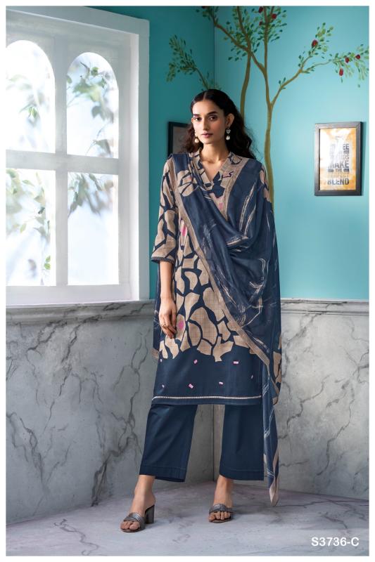 Ganga Lilixia 3736 catalog designer salwar kameez wholesalers uk
