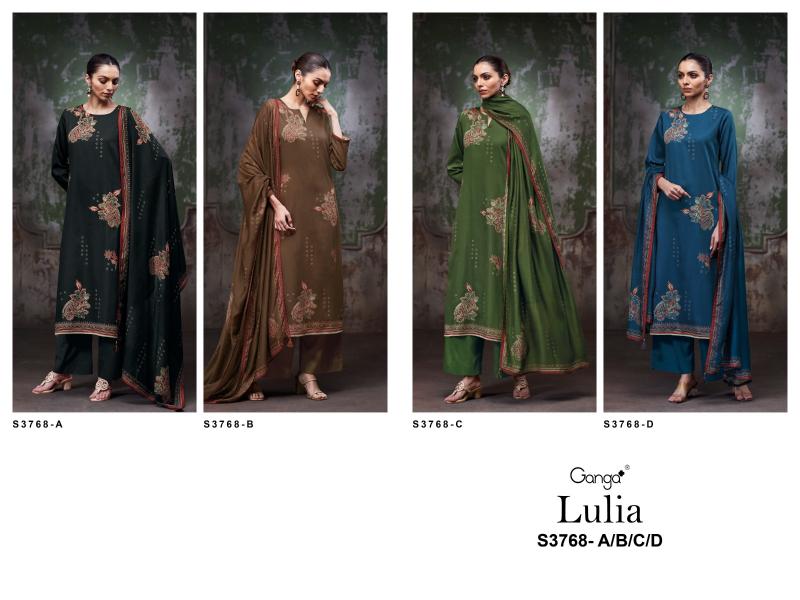 Ganga Lulia 3768 catalog wholesale salwar kameez suppliers in india