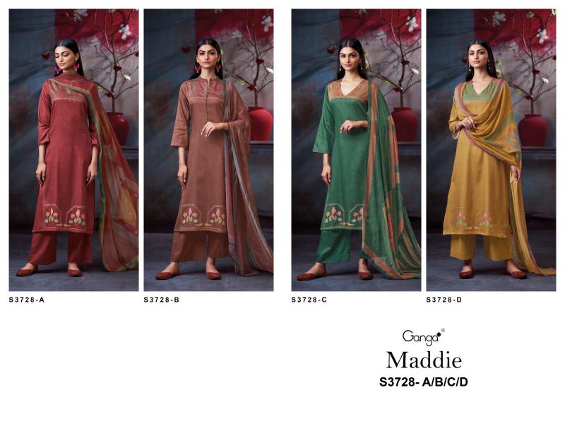 Ganga Maddie 3728 catalog wholesale salwar kameez catalog