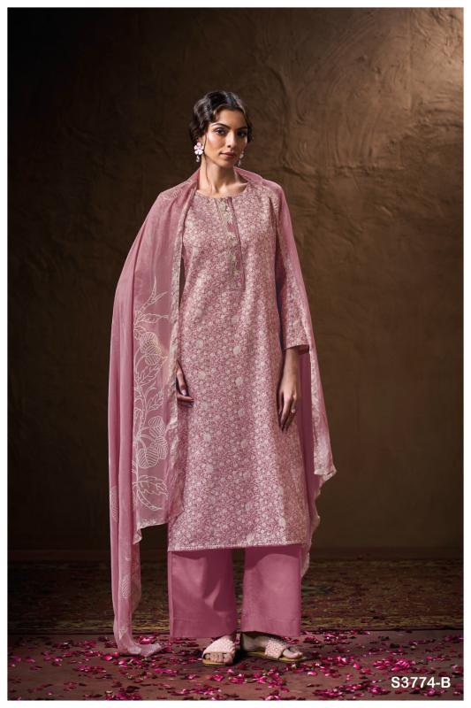 Ganga Monaly 3774 catalog unstitched salwar kameez wholesalers in india