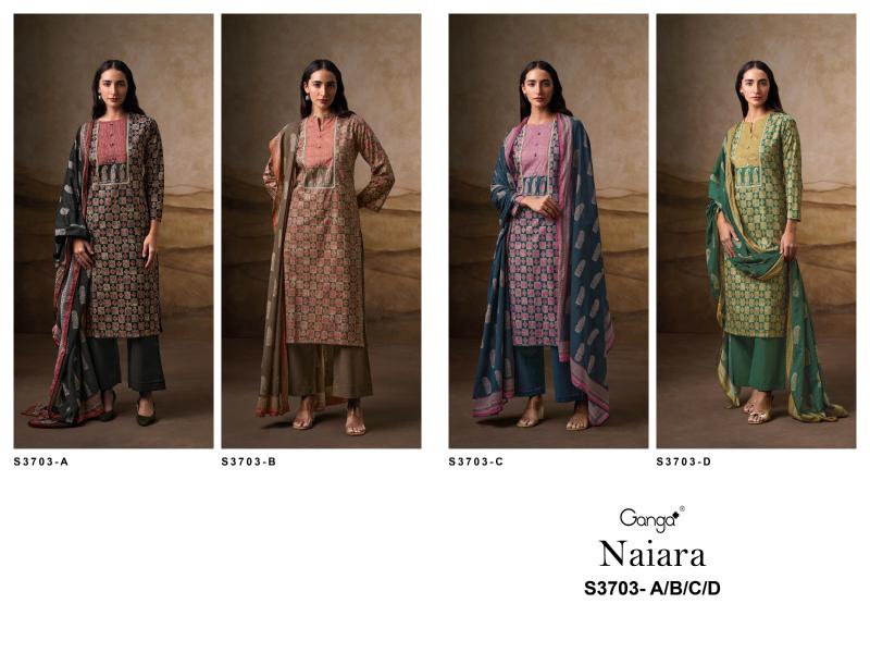 Ganga Naira 3703 catalog salwar kameez suppliers wholesale uk