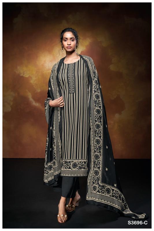 Ganga Nilofer 3696 catalog salwar kameez material wholesale