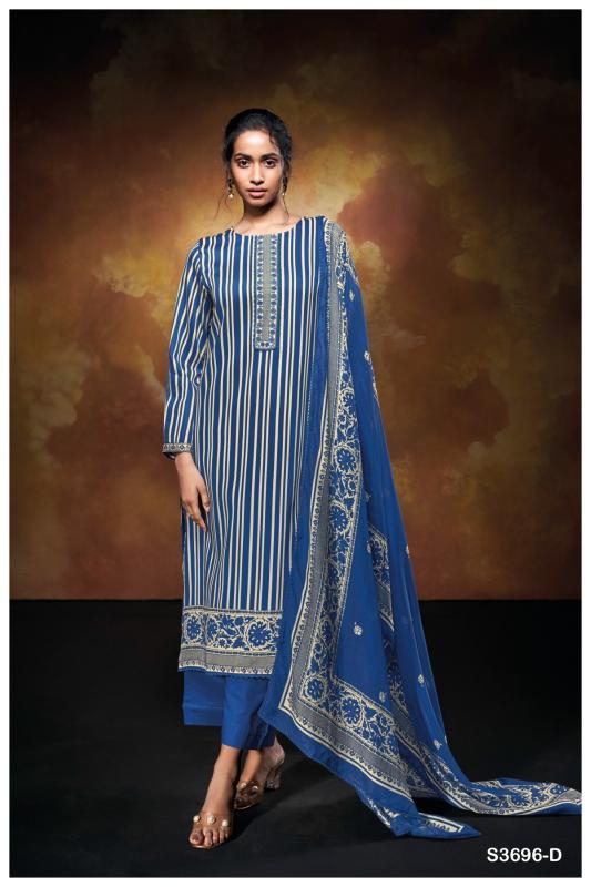 Ganga Nilofer 3696 catalog salwar kameez material wholesale