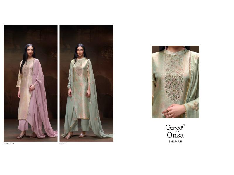 Ganga Onsa 3225 catalog wholesale salwar kameez suits