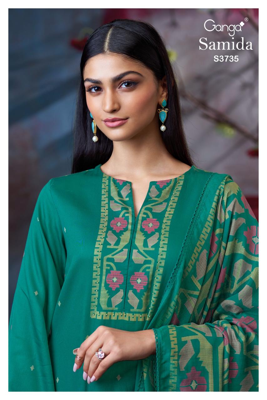 Ganga Samida 3735 catalog traditional salwar kameez wholesale