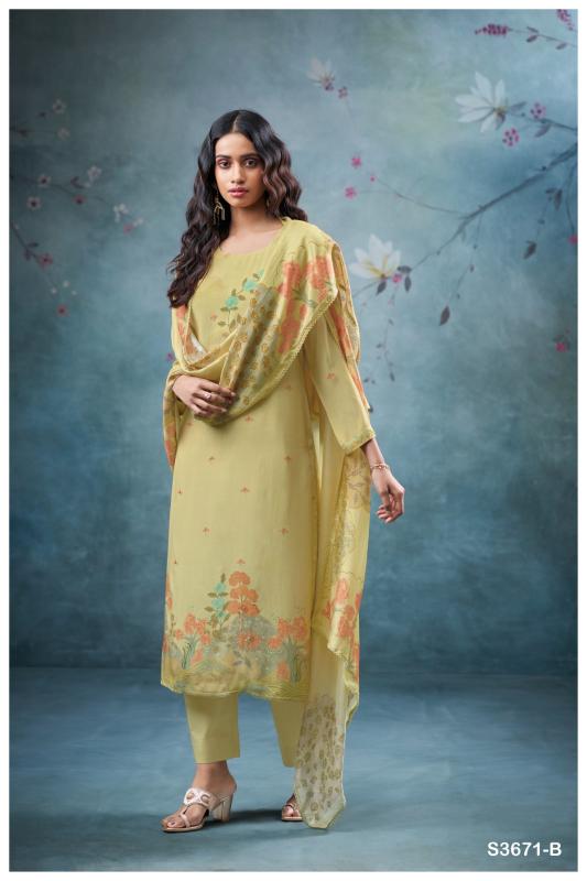 Ganga Sitara 3671 catalog wholesale daily wear salwar kameez 