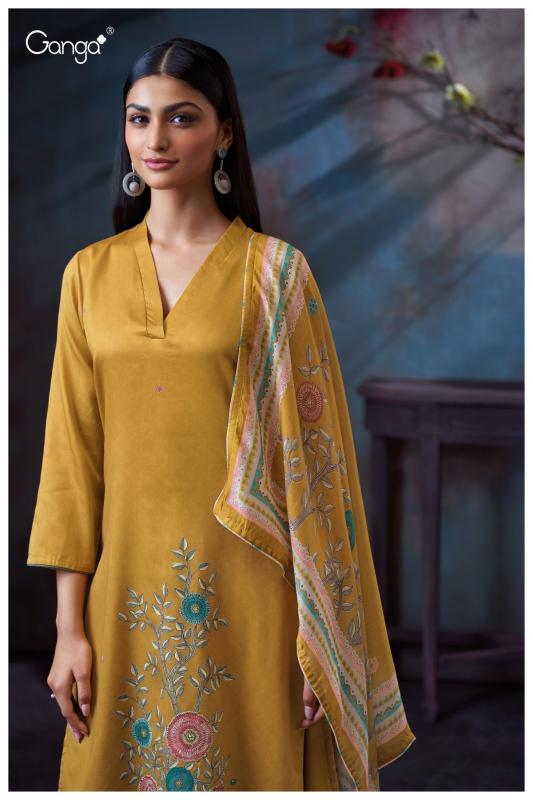 Ganga Swaalina 3722 catalog unstitched salwar kameez wholesale market in delhi
