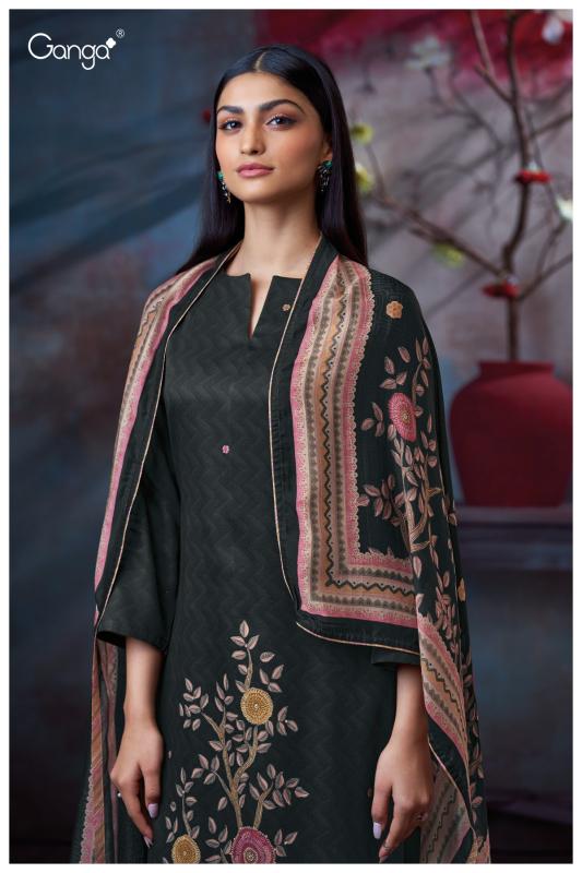 Ganga Swaalina 3722 catalog unstitched salwar kameez wholesale market in delhi