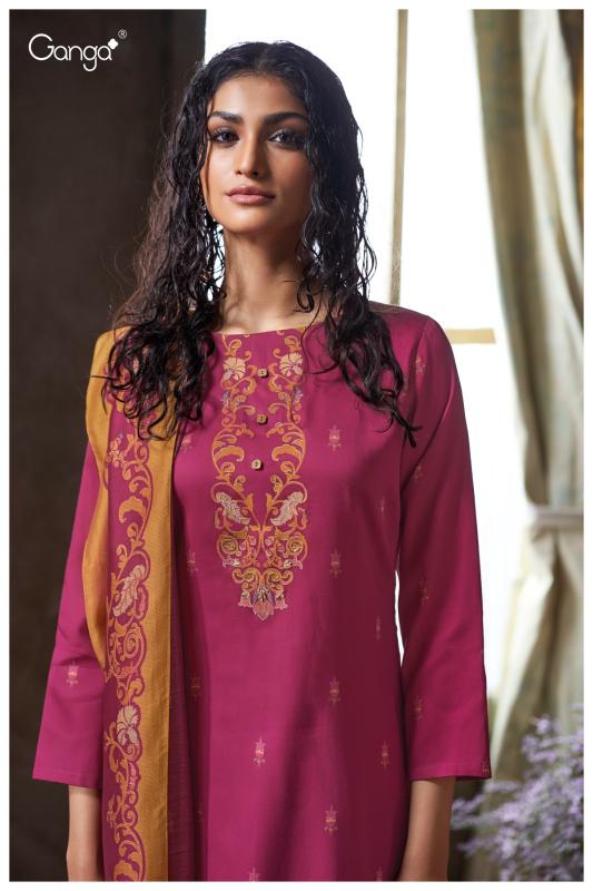 Ganga Tamsin 3720 catalog unstitched salwar kameez wholesale pakistan