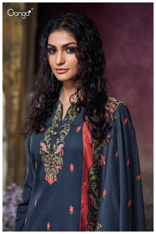 Ganga Tamsin 3720 catalog unstitched salwar kameez wholesale pakistan