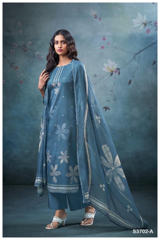Ganga Ulani 3702 catalog unstitched salwar kameez wholesalers