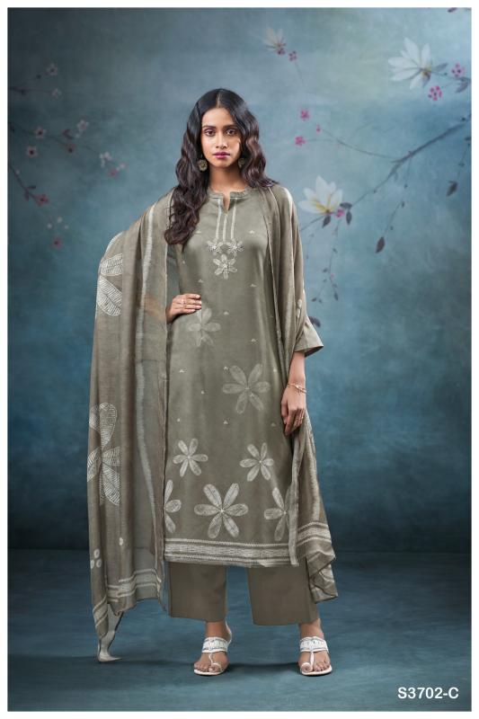 Ganga Ulani 3702 catalog unstitched salwar kameez wholesalers