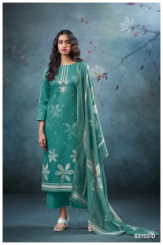 Ganga Ulani 3702 catalog unstitched salwar kameez wholesalers