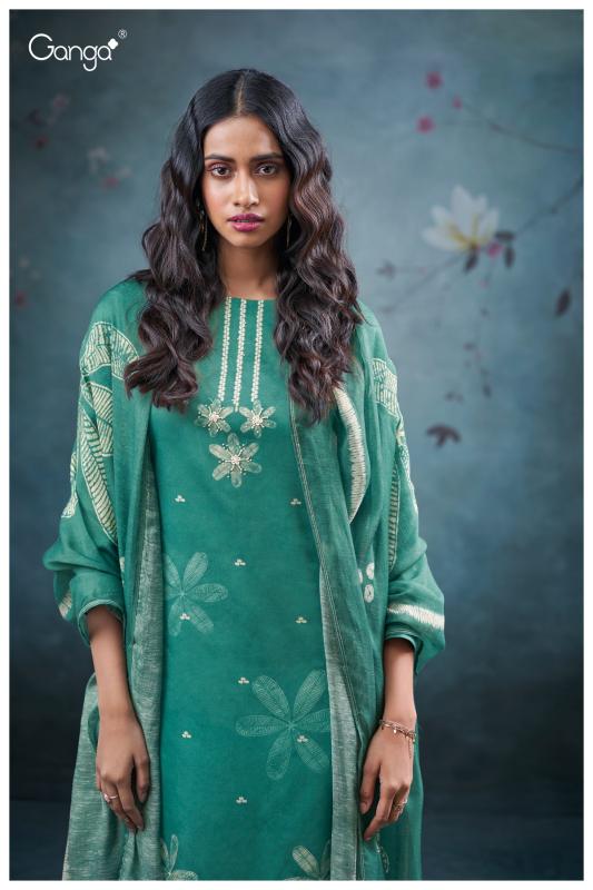 Ganga Ulani 3702 catalog unstitched salwar kameez wholesalers