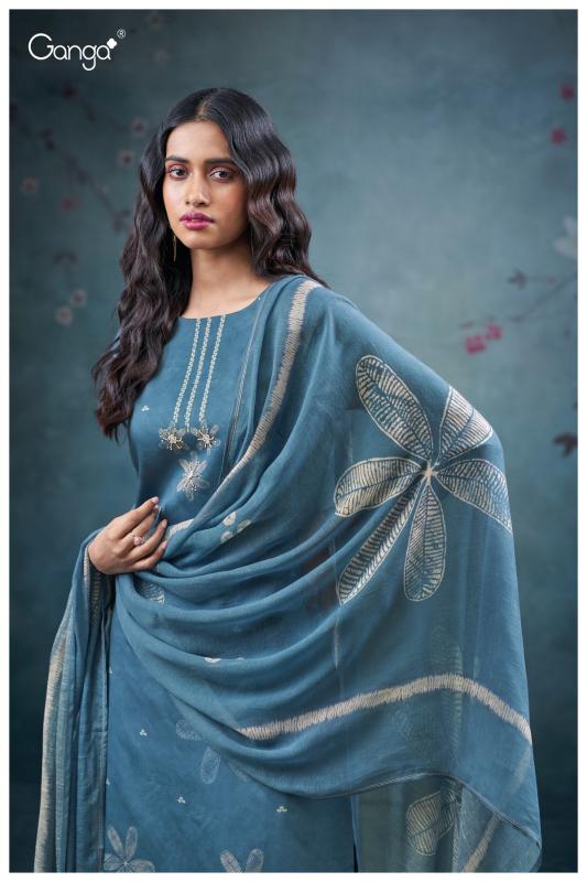 Ganga Ulani 3702 catalog unstitched salwar kameez wholesalers