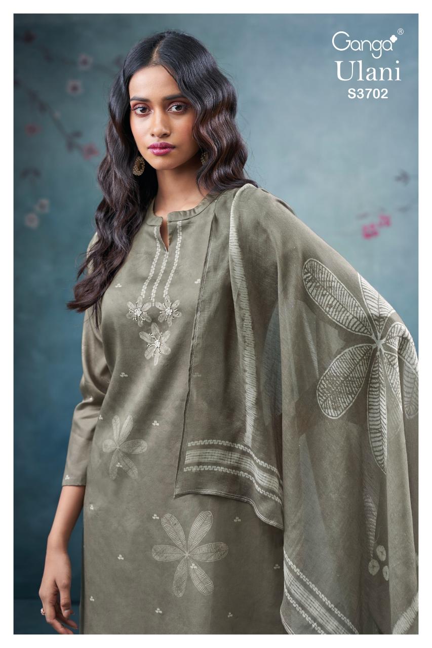 Ganga Ulani 3702 catalog unstitched salwar kameez wholesalers