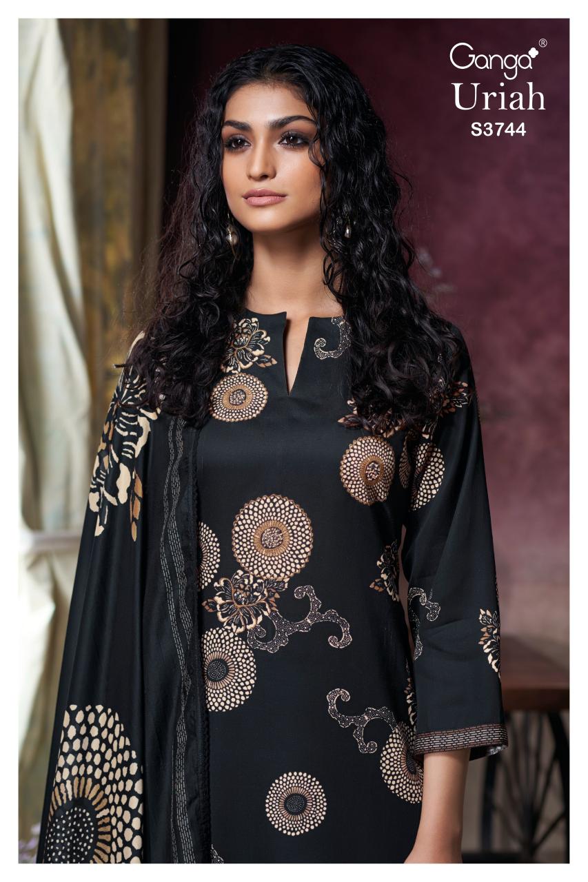Ganga Uriah 3744 catalog designer salwar kameez wholesale in surat
