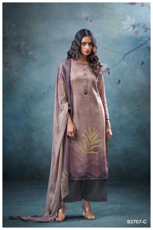 Ganga Vrinda 3707 catalog unstitched salwar kameez wholesalers uk