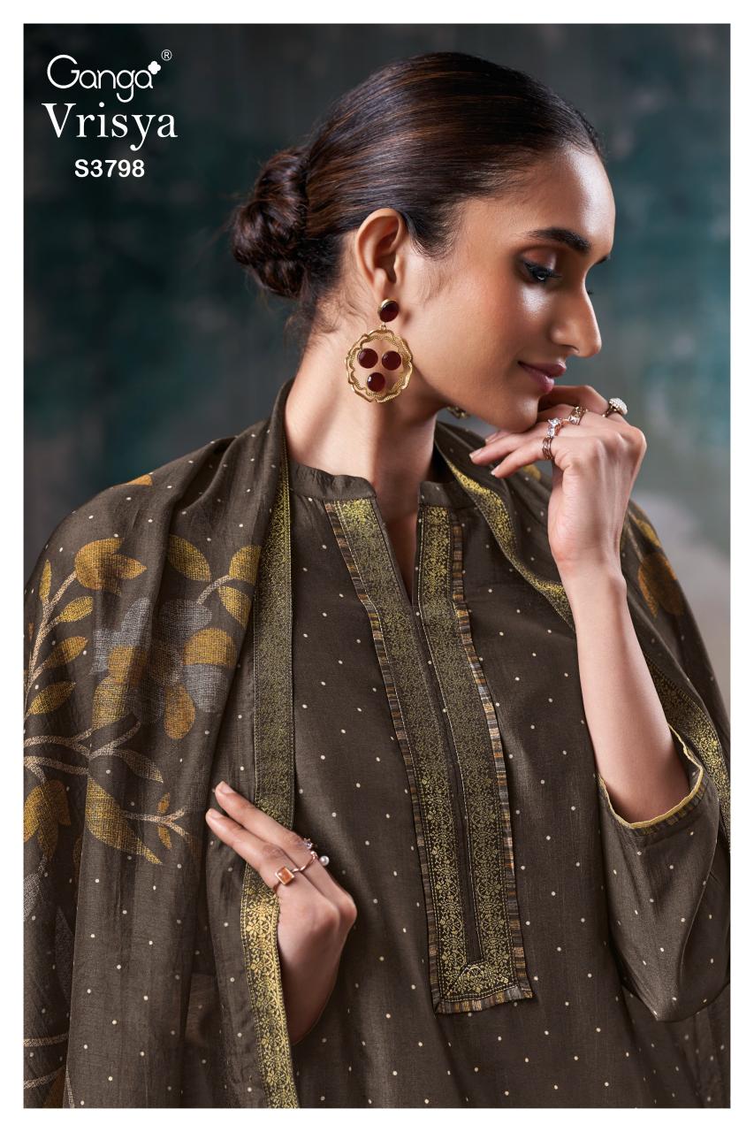 Ganga Vrisya 3798 catalog wholesale salwar kameez india surat