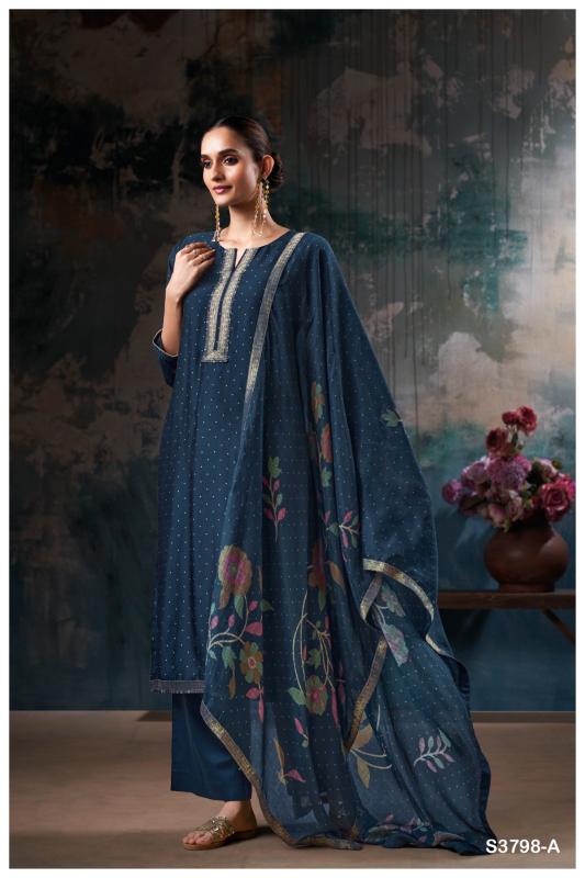Ganga Vrisya 3798 catalog wholesale salwar kameez india surat