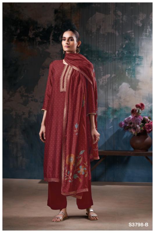 Ganga Vrisya 3798 catalog wholesale salwar kameez india surat