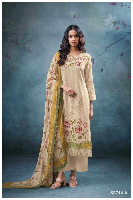 Ganga winter 3714 catalog salwar kameez india wholesale