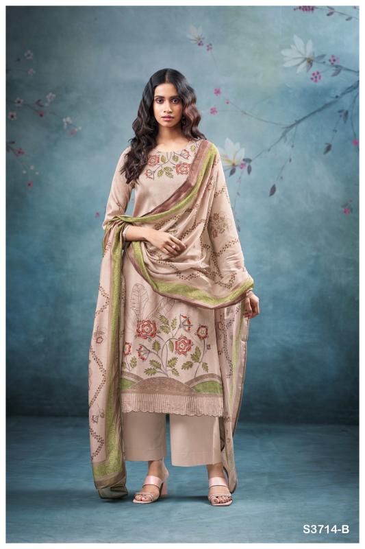 Ganga winter 3714 catalog salwar kameez india wholesale