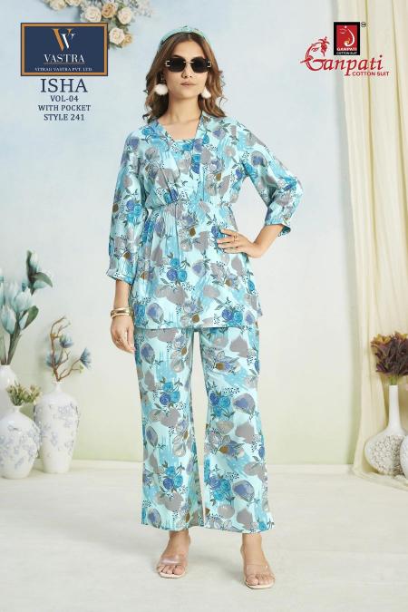 Ganpati Isha Vol-4 – Rayon Cord Set - Wholesale Catalog