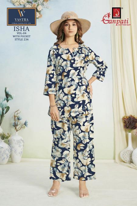 Ganpati Isha Vol-4 – Rayon Cord Set - Wholesale Catalog
