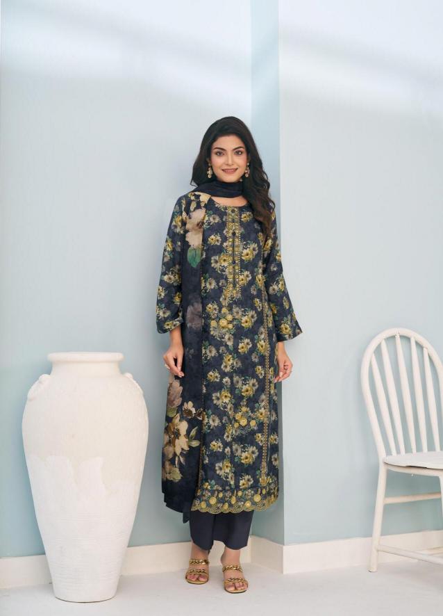 Glossy Simar Naaz Muslin catalog salwar kameez material wholesale in mumbai