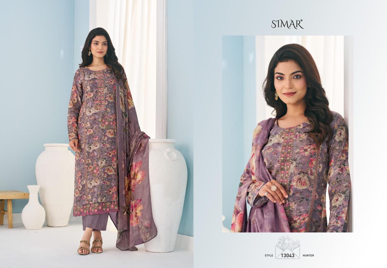 Glossy Simar Naaz Muslin catalog salwar kameez material wholesale in mumbai