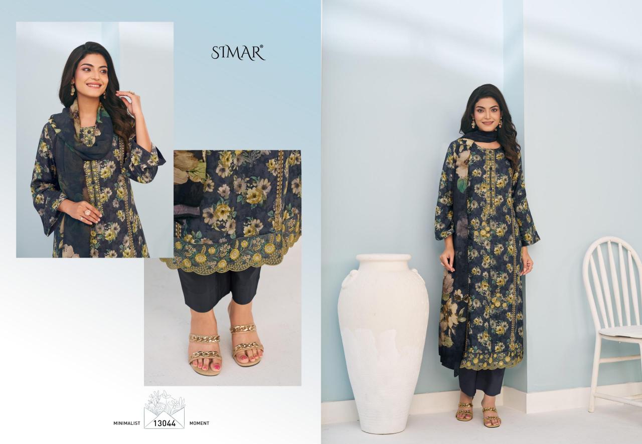 Glossy Simar Naaz Muslin catalog salwar kameez material wholesale in mumbai