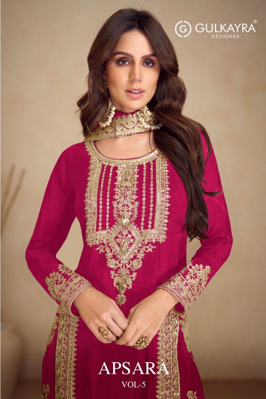 Gulkayra Apsara Vol 5 catalog Chinon Salwar Suits Wholesale