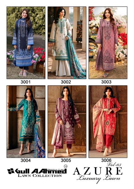 Gullahmed Azure vol-3 – Karachi Dress Material - Wholesale Catalog