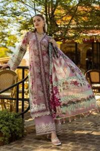 Hazzel Maria B Kirdar Vol 1 catalog Chiffon Dupatta wholesale pakistani suits in delhi