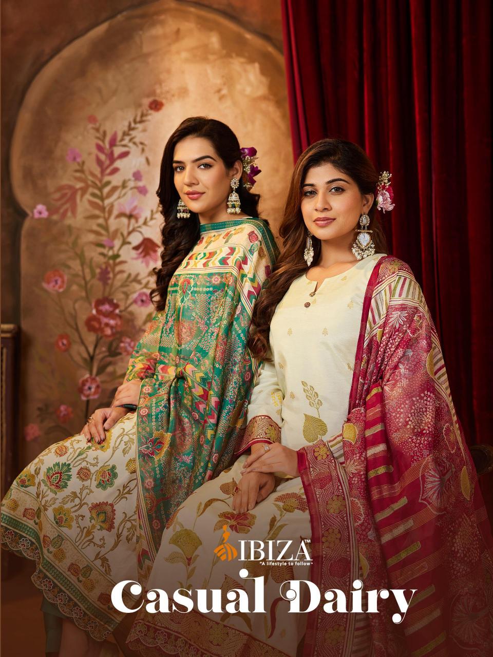 Ibiza Casual Dairy catalog salwar kameez fabric wholesale