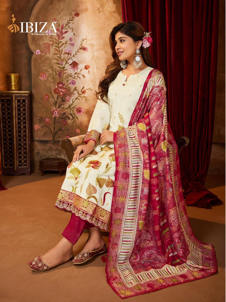 Ibiza Casual Dairy catalog salwar kameez fabric wholesale