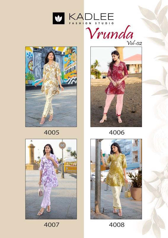 Kadlee Vrunda vol 2 Catalog modest co ord sets