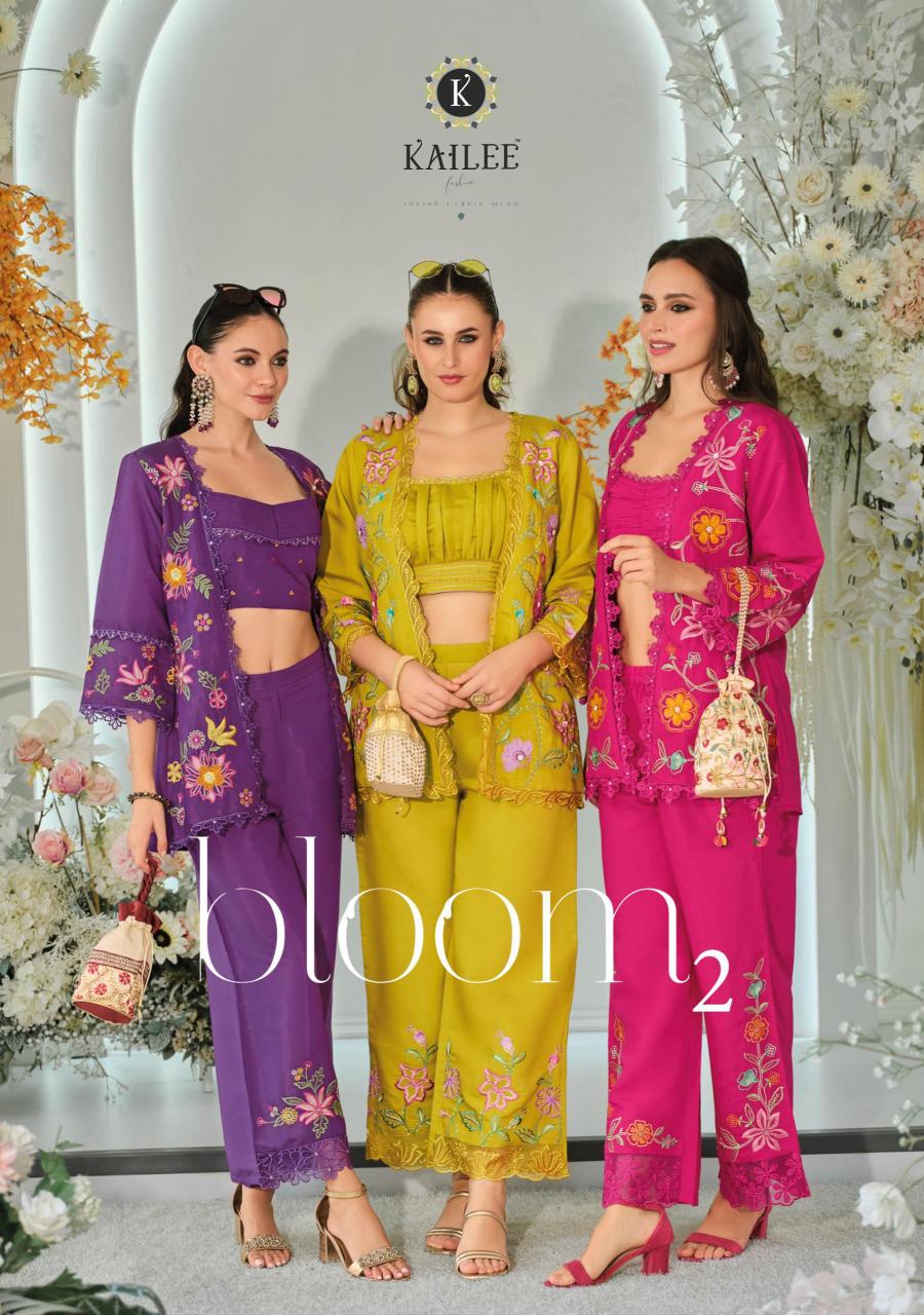 Kailee Fashion Bloom vol 2 catalog designer indo western dresses for women