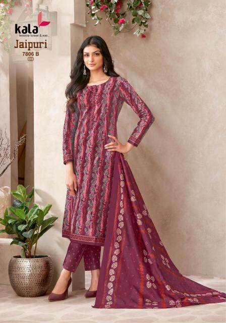 Kala Jaipuri Vol-8 – Dress Material - Wholesale Catalog