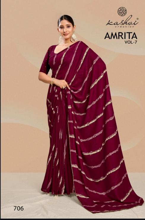 Kashvi Amrita vol 7 catalog surat sarees wholesale market 2025